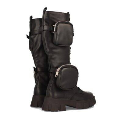 Bota Plana de Mujer con Cordones - Imagen 4