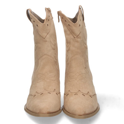 Botin de Tacon con Grabado y Cremallera - Imagen 3