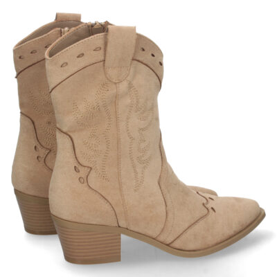 Botin de Tacon con Grabado y Cremallera - Imagen 4