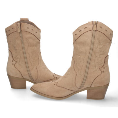 Botin de Tacon con Grabado y Cremallera - Imagen 5