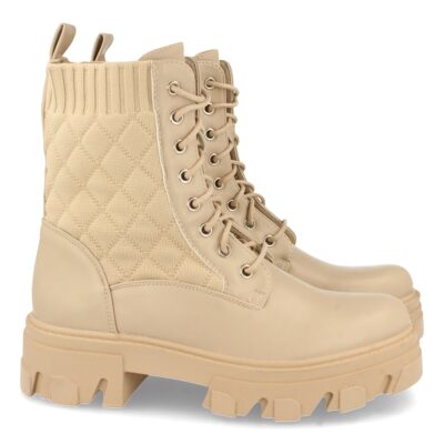 Botin de Plataforma, con Elastico y Cordones