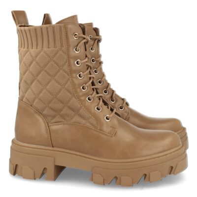 Botin de Plataforma, con Elastico y Cordones
