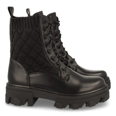 Botin de Plataforma, con Elastico y Cordones