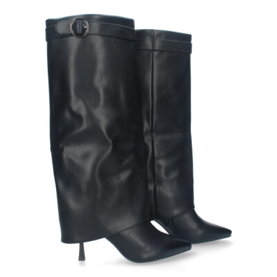 Botas Elegantes para Mujer con Tacón de Aguja, Cierre de Hebilla - Imagen 5