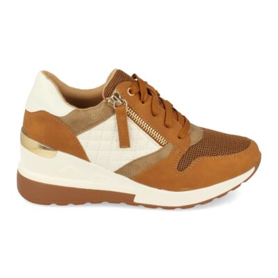 Zapatilla de Cuña con Cremallera y Cordones - Imagen 2