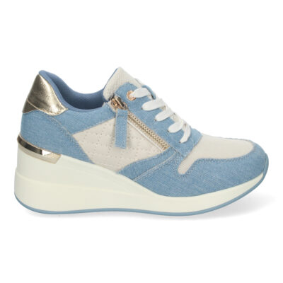 Zapatilla para Mujer, con Cuña, Cremallera de Adorno - Imagen 2