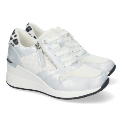 Zapatilla para Mujer, con Cuña, Cremallera de Adorno