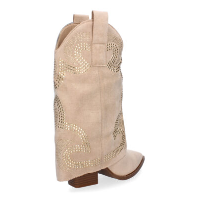 Botines de Tacón para Mujer, Estilo Cowboy Polaina, Comodas y Elegantes - Imagen 4