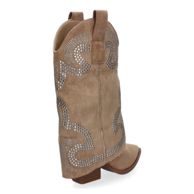 Botines de Tacón para Mujer, Estilo Cowboy Polaina, Comodas y Elegantes - Imagen 4