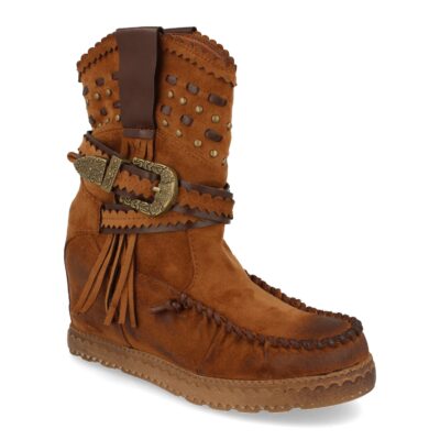Bota de Estilo Indio con Correas y Hebilla - Imagen 2