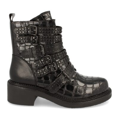 Botin Motero con Tachuelas y Hebillas
