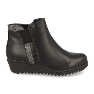 Botin de Cuña con Elastico y Cremallera