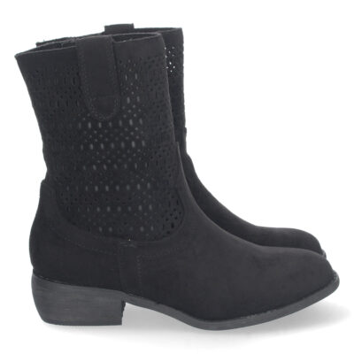 Botin de Tacon Bajo con Calados