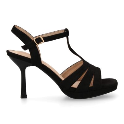 Sandalias de tacon para mujer, diseño comodo y elegante con tiras cruzadas en la pala - Imagen 2
