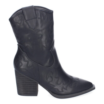 Botines Estilo Cowboy Elegantes para Mujer, Detalles Bordados - Imagen 2