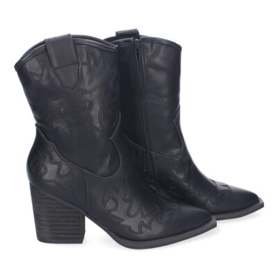 Botines Estilo Cowboy Elegantes para Mujer, Detalles Bordados - Imagen 5