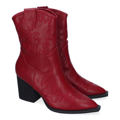Botines Estilo Cowboy Elegantes para Mujer, Detalles Bordados, Comodas