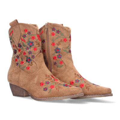 Botin de tacon comodo para mujer