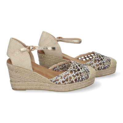 Sandalia de Cuña para Mujer, Cómda y Elegante, Forrada de Yute - Imagen 5