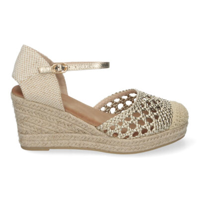 Sandalia de Cuña para Mujer, Cómda y Elegante, Forrada de Yute - Imagen 2