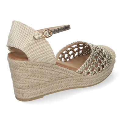 Sandalia de Cuña para Mujer, Cómda y Elegante, Forrada de Yute - Imagen 4