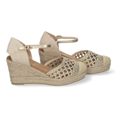 Sandalia de Cuña para Mujer, Cómda y Elegante, Forrada de Yute - Imagen 5