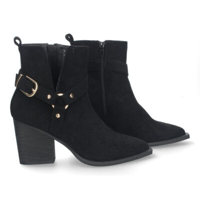 Botines de Mujer con Tacón Campero Elegantes - Imagen 5