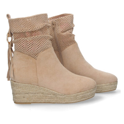 Botines con Cuña de Yute para Mujer. Cómodas - Imagen 5