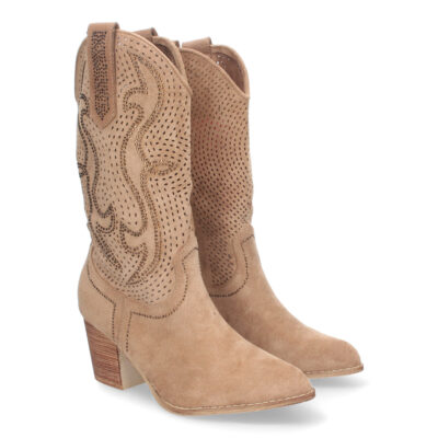 Bota Campera de Mujer con Tacón Cómodo