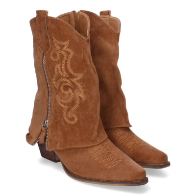 Botas de Tacón para Mujer, Estilo Cowboy Polaina, Comodas y Elegantes