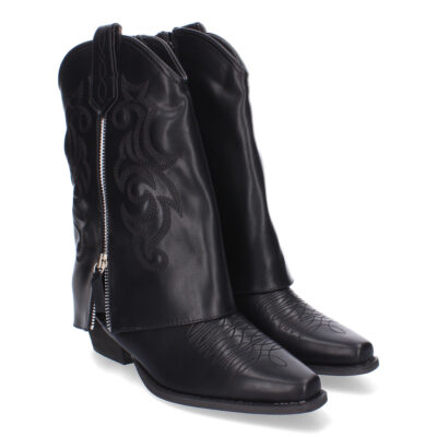 Botas de Tacón para Mujer, Estilo Cowboy Polaina, Comodas y Elegantes