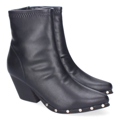 Botines de Tacón Cubano para Mujer, Estilo Cowboy, Comodos y Elegantes