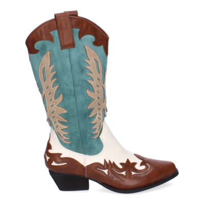 Botas Cowboy para Mujer, Caladas con Detalles Perforados - Imagen 2