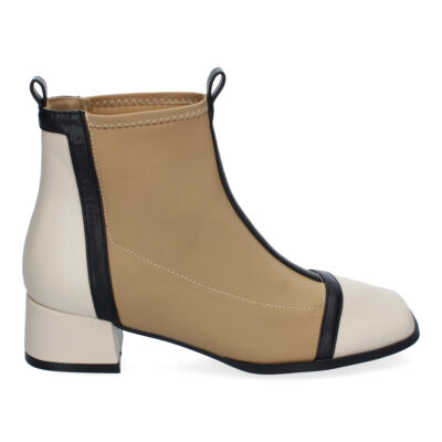 Botines de Mujer, Comodos Material Elastico, Elegantes, Diseño Bicolor - Imagen 2