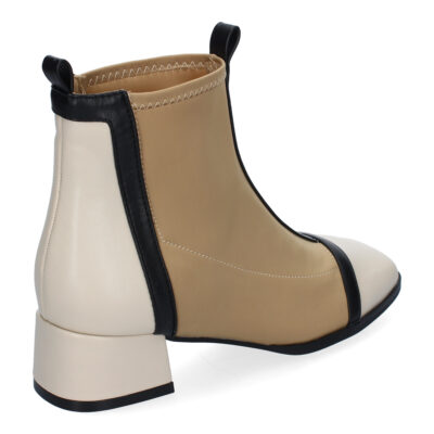 Botines de Mujer, Comodos Material Elastico, Elegantes, Diseño Bicolor - Imagen 4