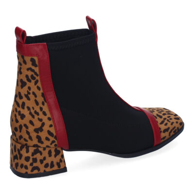 Botines de Mujer, Comodos Material Elastico, Elegantes, Diseño Bicolor - Imagen 4