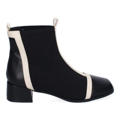 Botines de Mujer, Comodos Material Elastico, Elegantes, Diseño Bicolor - Imagen 2