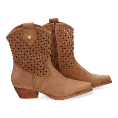 Botines de tacón para Mujer, Diseño Trenzado, Comodas y Elegantes, Caladas - Imagen 5