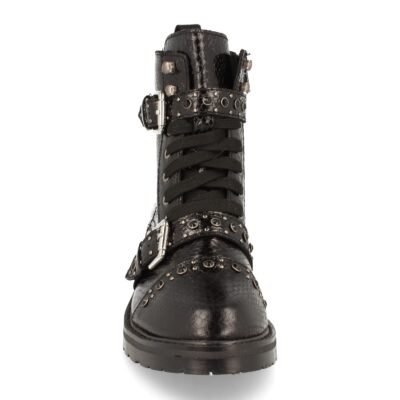 Botin Plano con Estampado Hebillas Strass y Cordones - Imagen 3