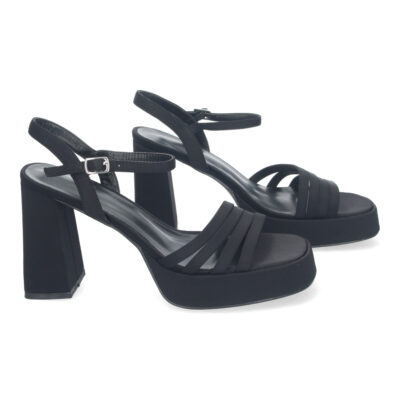 Sandalias Elegantes de Fiesta con Tacón Alto y Plataforma - Imagen 3
