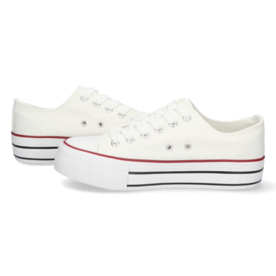 Zapatilla Plana de Lona con Cordones - Imagen 5