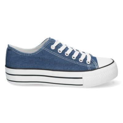 Zapatilla Plana de Lona con Cordones - Imagen 2