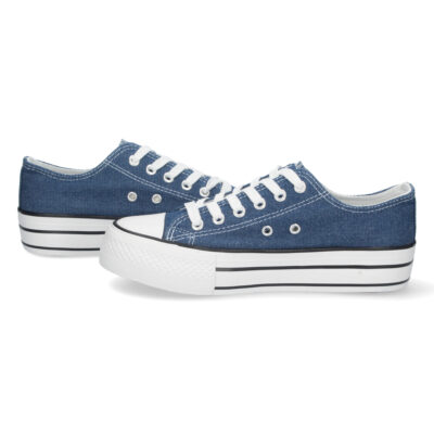 Zapatilla Plana de Lona con Cordones - Imagen 5