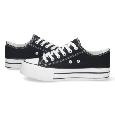 Zapatilla Plana de Lona con Cordones - Imagen 5