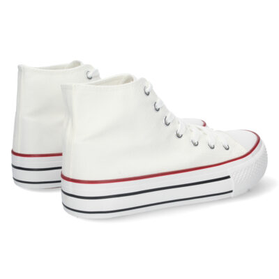 Zapatilla Abotinada de Lona con Cordones - Imagen 4