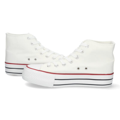 Zapatilla Abotinada de Lona con Cordones - Imagen 5