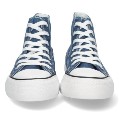 Zapatilla Abotinada de Lona con Cordones - Imagen 3
