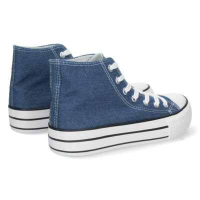 Zapatilla Abotinada de Lona con Cordones - Imagen 4