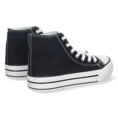 Zapatilla Abotinada de Lona con Cordones - Imagen 4