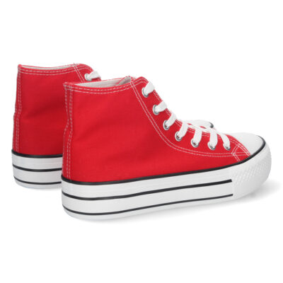 Zapatilla Abotinada de Lona con Cordones - Imagen 4